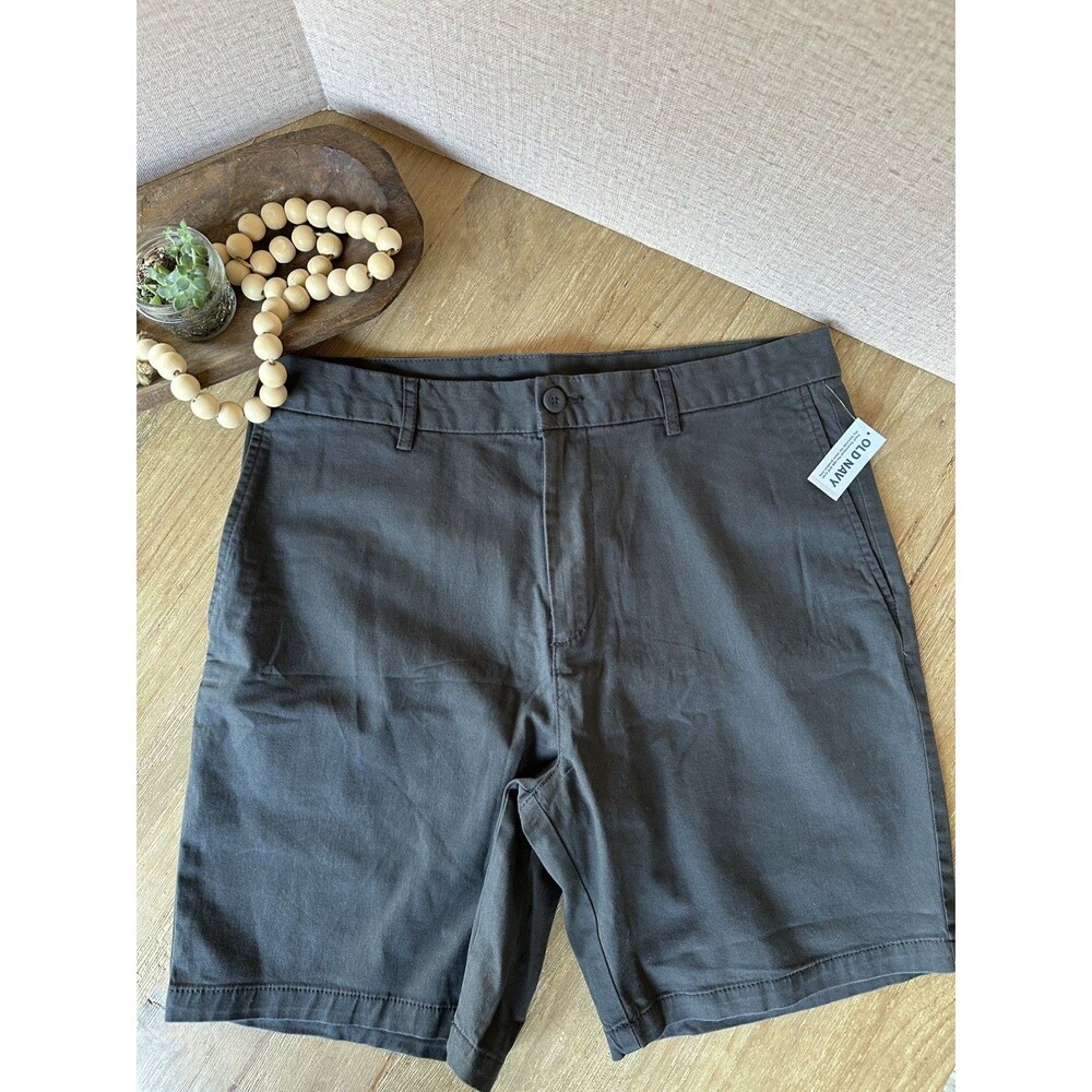 Men’s Old Navy Size 36 Slim Flat Front Built-In Flex Stretch Twill Chino Shorts